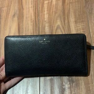 Kate Spade black leather wallet